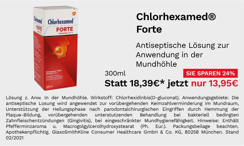 Chlorhexamed Forte 300ml für 13,95 €